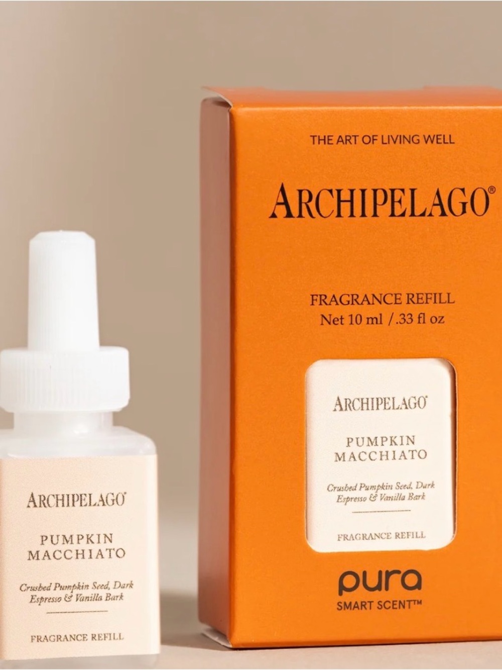 NWT Pura Archipelago Pumpkin Macchiato Smart Diffuser Fragrance Refill